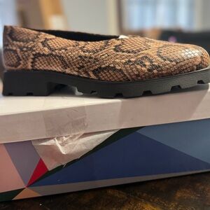 Katy Perry Collections Brown Snake Print Loafers